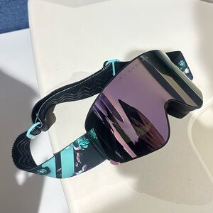 Floral Blu Ski Snow Goggles Blenders Eyewear